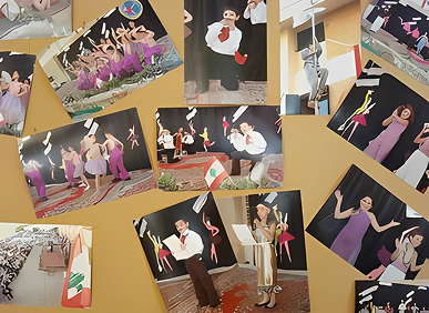 Colorful dance event snapshots