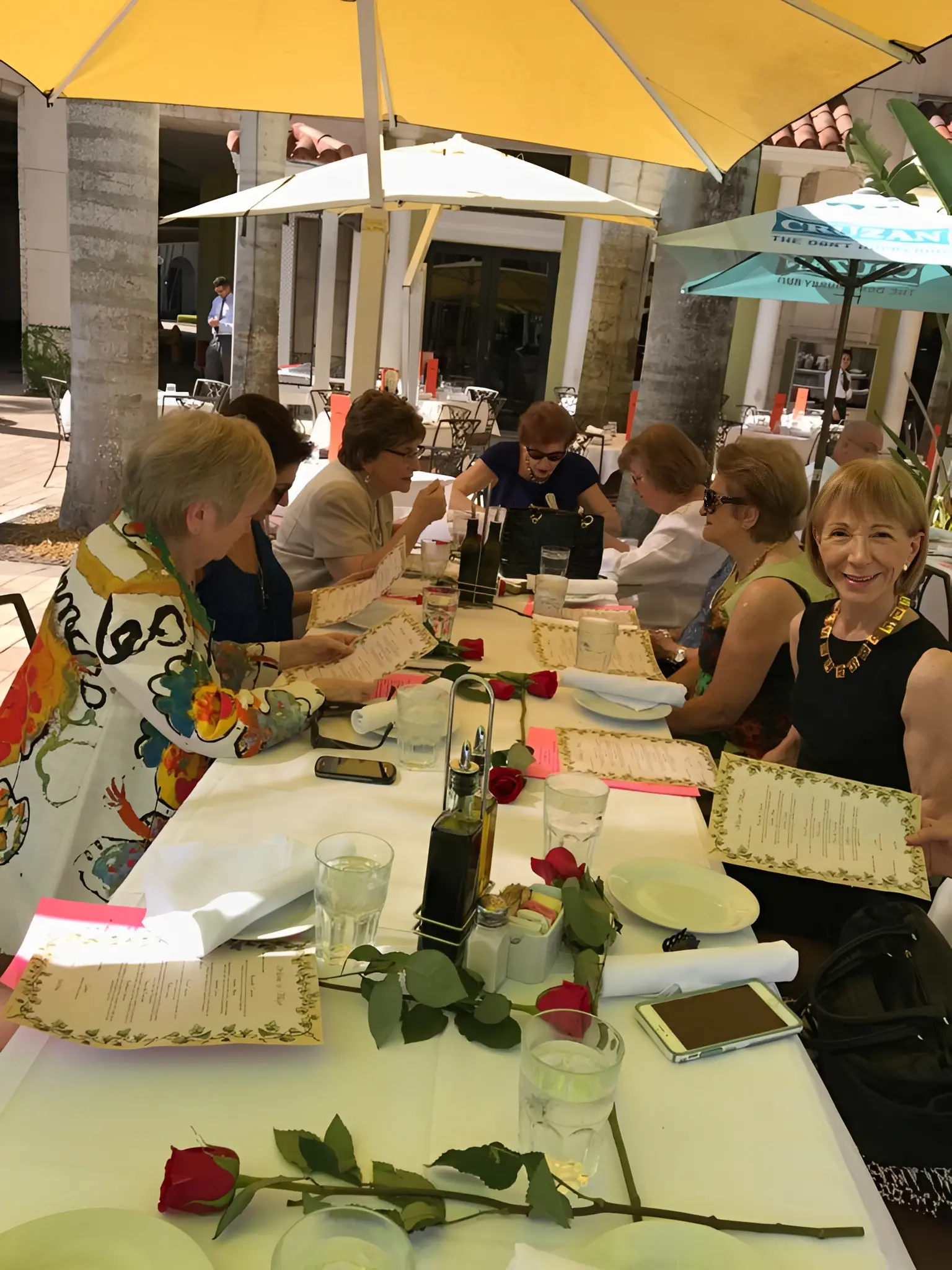 People enjoying a meal together