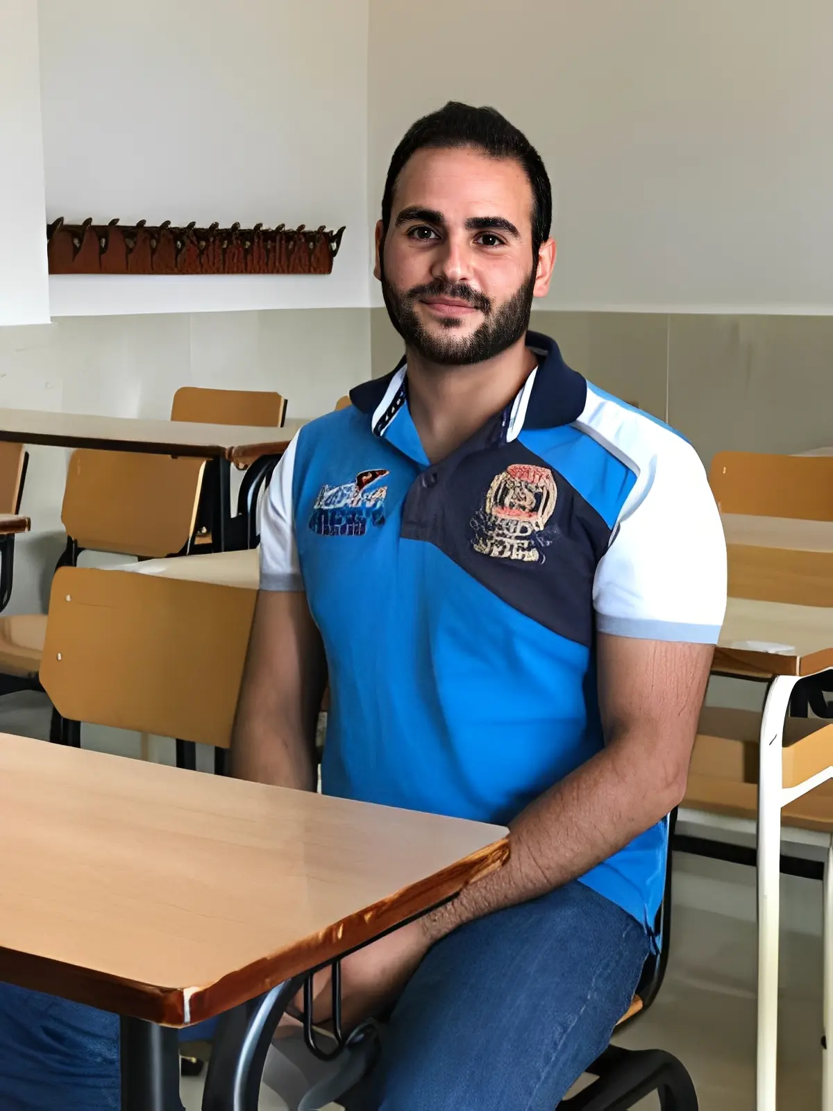 Man sitting in a classroom